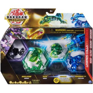 Bakugan Legends Collection Zestaw Auxillataur, Talan, Pegatrix i Dragonoid Ultra Spin Master 6065913