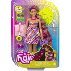 Barbie Totally Hair Lalka z długimi włosami + modowe akcesoria Mattel HCM87 HCM89