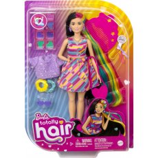 Barbie Totally Hair Lalka z długimi włosami + modowe akcesoria Mattel HCM87 HCM90
