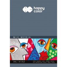 Blok malarski A3 25 arkuszy 200 g Mix Media Happy Color 07835
