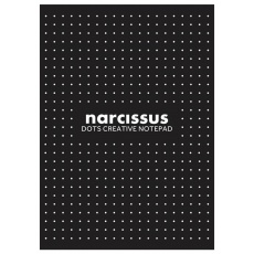 Blok biurowy Narcissus w kropki A4 80 kartek klejony z góry