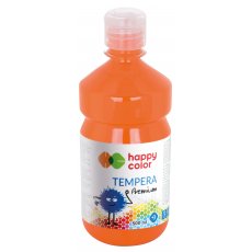 Farba tempera plakatowa pomarańczowa 500 ml Premium nr 42 Happy Color HA 3310 500-42