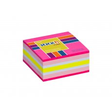 Karteczki samoprzylepne mix pastelowe i neonowe 51x51 mm 250 kartek Stick'n Hopax 21533 Róż