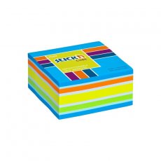 Karteczki samoprzylepne mix pastelowe i neonowe 76x76 mm 400 kartek Stick'n Hopax 21538 Niebieski