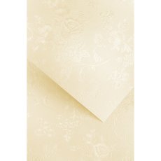 Karton papier wizytówkowy A4 Floral kremowy 20 arkuszy 220 g Galeria Papieru 