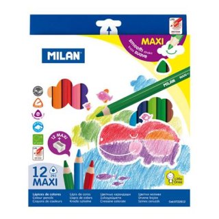 Kredki MAXI 12 kolorów Milan 0722612