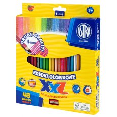 Kredki ołówkowe heksagonalne XXL 48 kolorów Astra 128139 312120006
