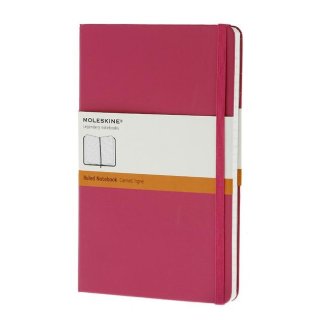 Moleskine Notebook notes w linie L twarda oprawa magenta