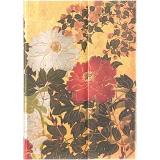 Paperblanks Notes gładki midi Rinpa Florals Natsu