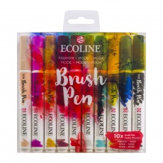 Pisaki pędzelkowe Ecoline Brush Pen Fashion 10 kolorów Royal Talens 11509808