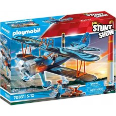 Playmobil Air Stunt Show 70831 Lotniczy pokaz kaskaderski Samolot dwupłatowy Feniks