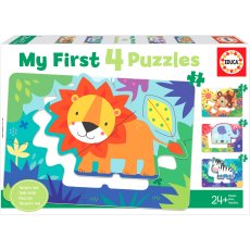 Puzzle 4w1 5 - 8 elementów Educa G3 Dzikie zwierzęta