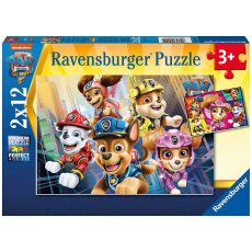 Puzzle 2x12 elementów Ravensburger PAW 51519 Psi Patrol Film