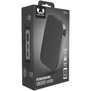 Fresh n' Rebel Powerbank 18000 mAh USB-C PD 20W Hama 215345 Storm Grey