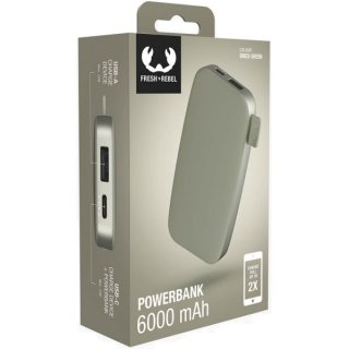 Fresh n' Rebel Powerbank 6000 mAh USB-C Fast Charging Hama 215134 Dried Green