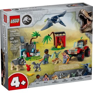LEGO Jurassic World 4+ 76963 Centrum ratunkowe dla małych dinozaurów