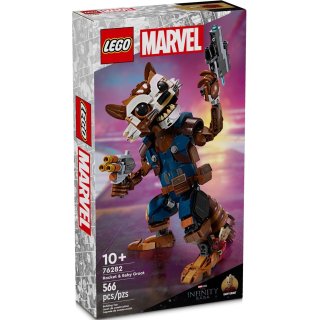 LEGO Marvel Super Heroes 76282 Figurka Rocketa i Małego Groota
