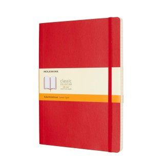 Moleskine Classic Notes w linie notebook czerwony miękka oprawa XL