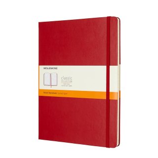 Moleskine Classic Notes w linie czerwony twarda oprawa XL 855082