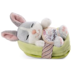 NICI 48706 Maskotka Śpiący króliczek 12 cm w koszyczku