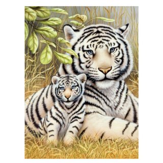 Numerowanka kolorowanka A4 z farbami Białe tygrysy Royal & Langnickel PJS-76